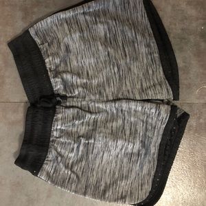 Black and grey shorts